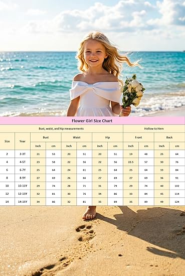Maxianever Flower Girl Dresses for Wedding Satin Off Shoulder Bow Formal Gown for Girls